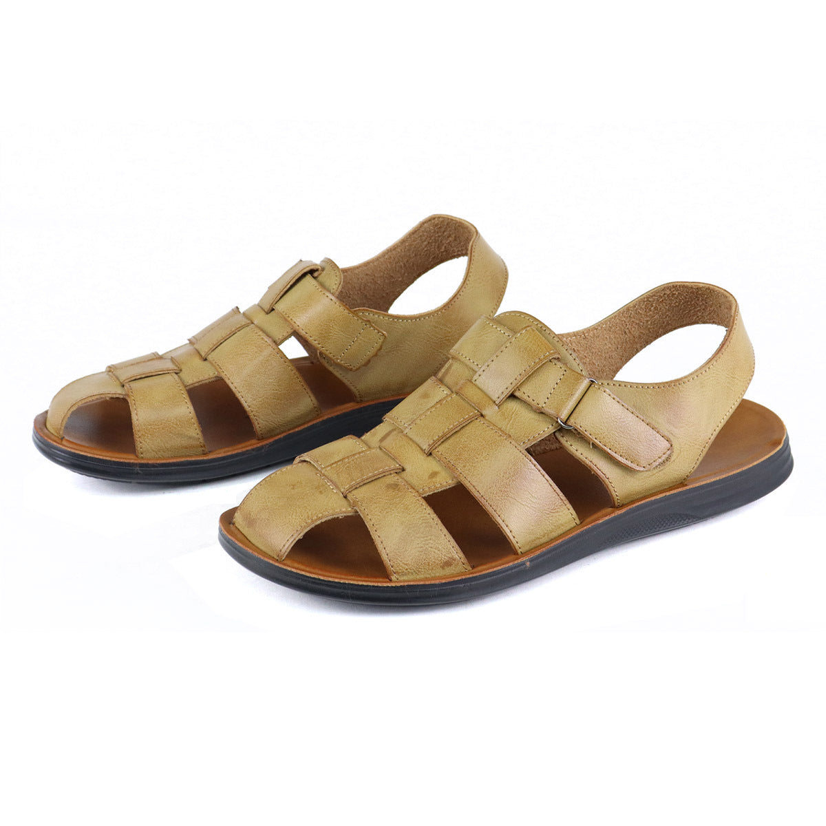 Wildking Herren Römisch inspirierte Sandalen mit weicher Sohle und atmungsaktivem Design 2410