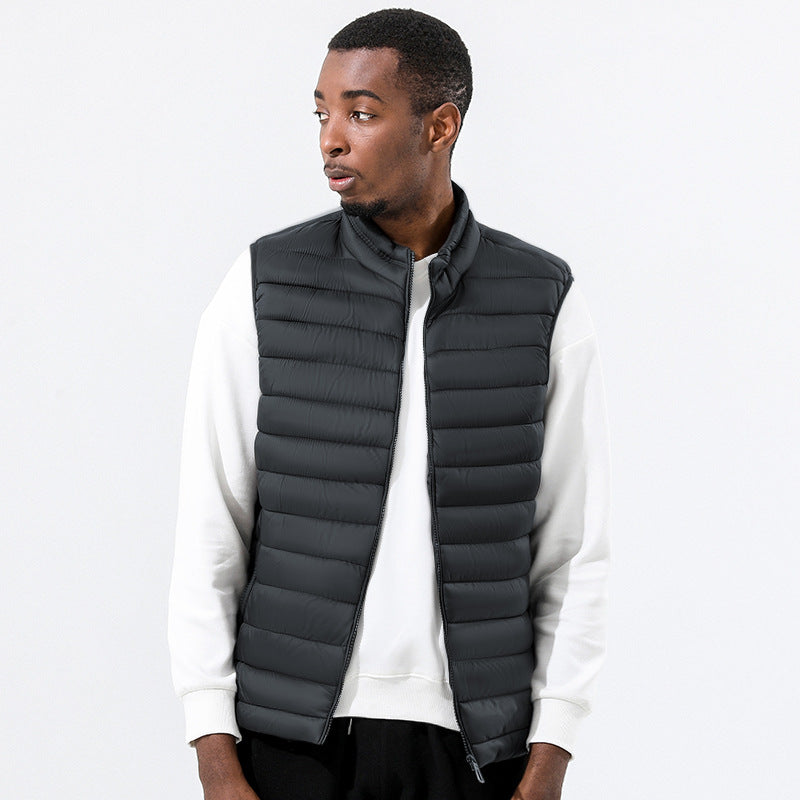 Wildking Herren Slim Fit Thermoweste mit Stehkragen Q3018
