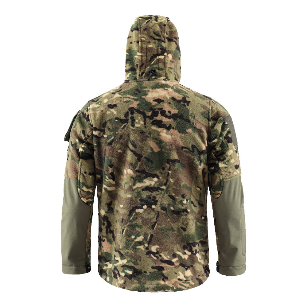 WildKing Herren Thermo-Fleecejacke mit Stauraum – Camouflage, Warm und Atmungsaktiv Q4537