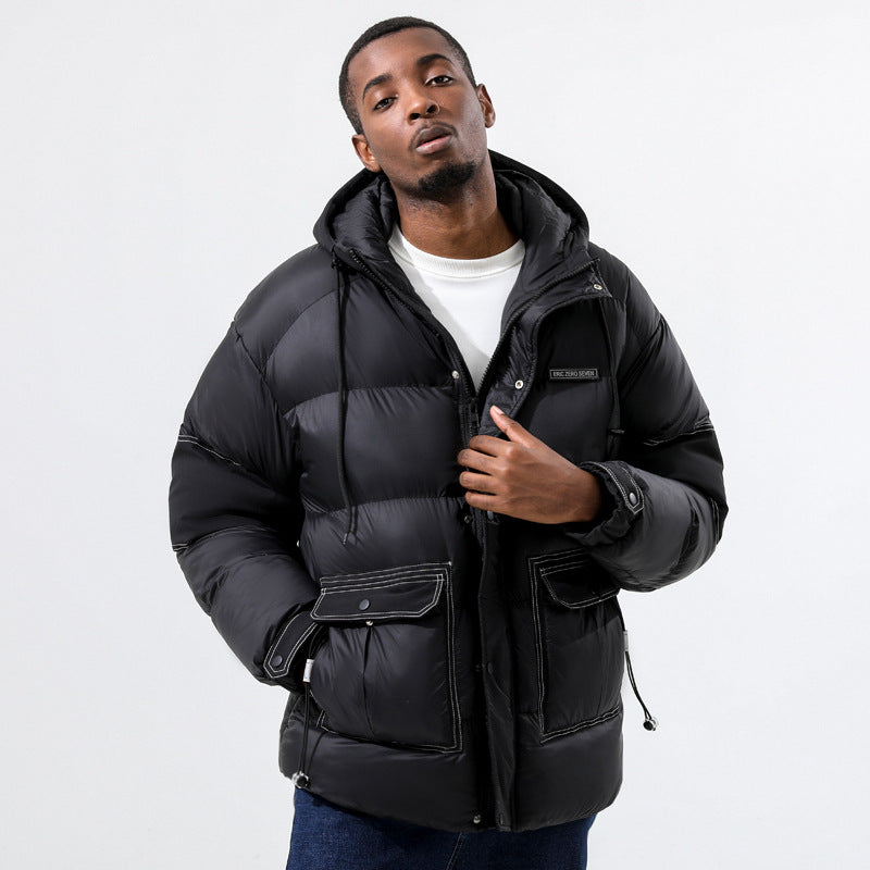 Wildking Herren Samtjacke mit Verdickung und Mehreren Taschen Q3017