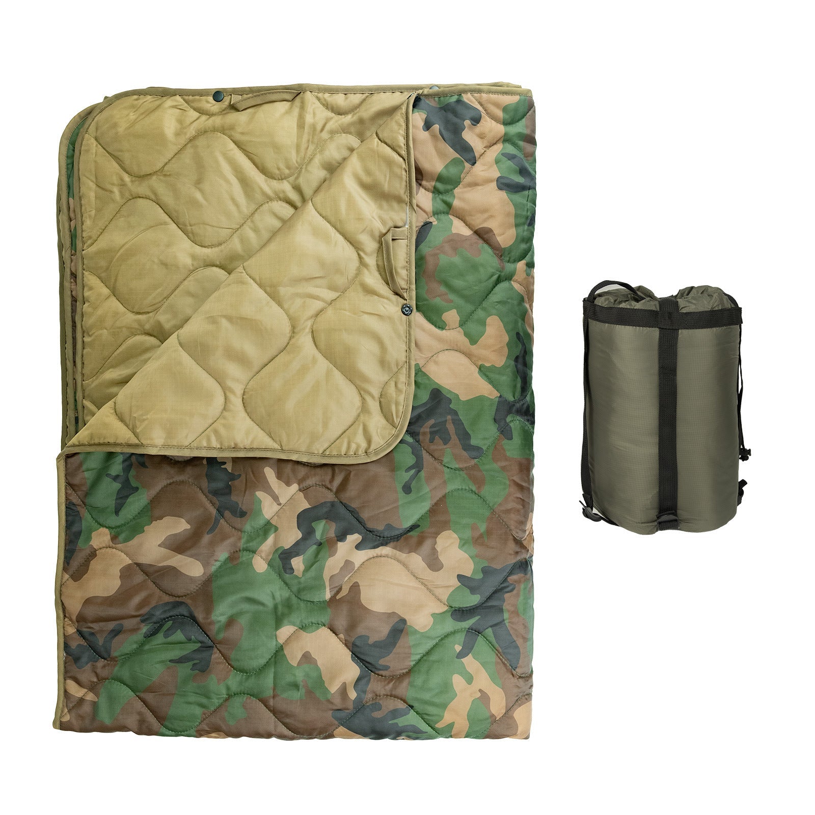 WildKing Multifunktionale Camouflage Picknick- und Campingdecke – Praktisch, Wasserabweisend & Leicht