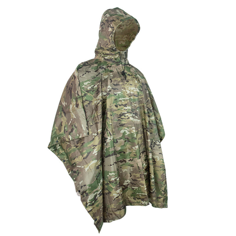 Wildking Taktischer Regenponcho – Camping & Camouflage Cape