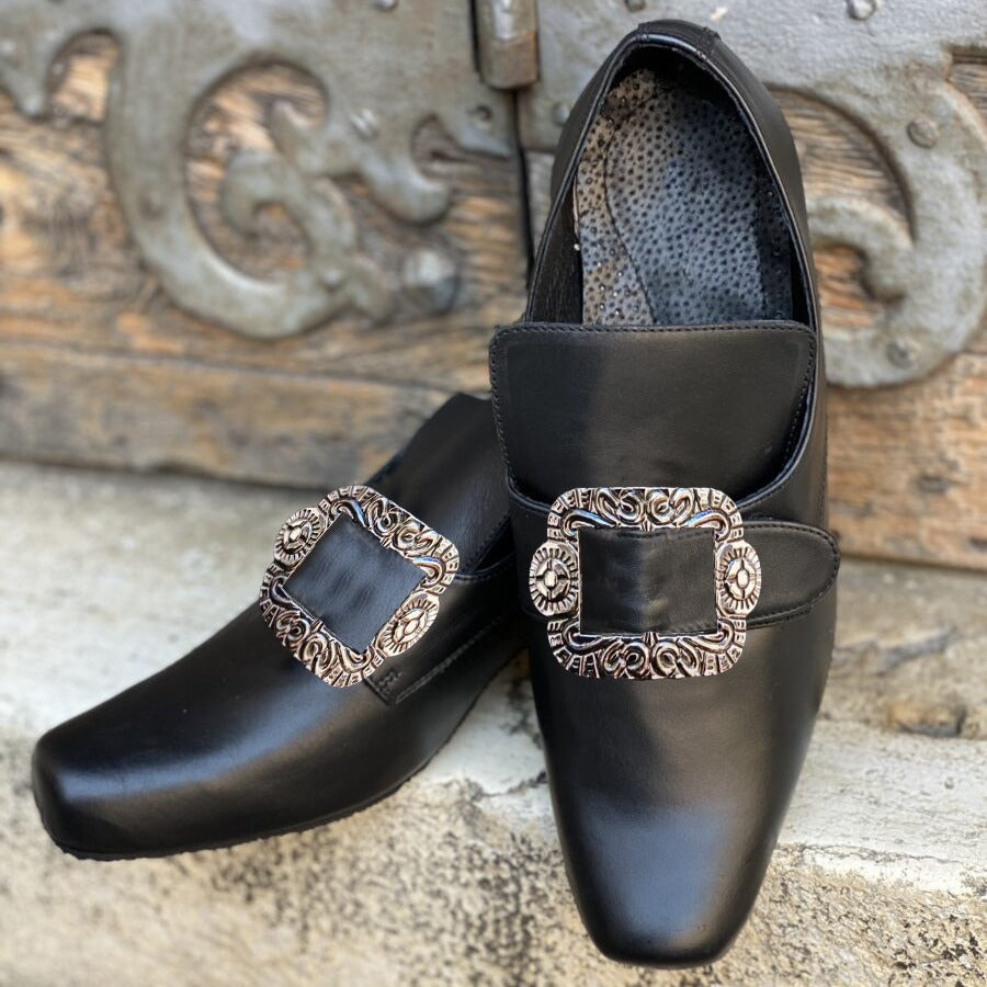 Wildking Herren Vintage 18. Jahrhundert Mittelalter Renaissance Schuhe B2006