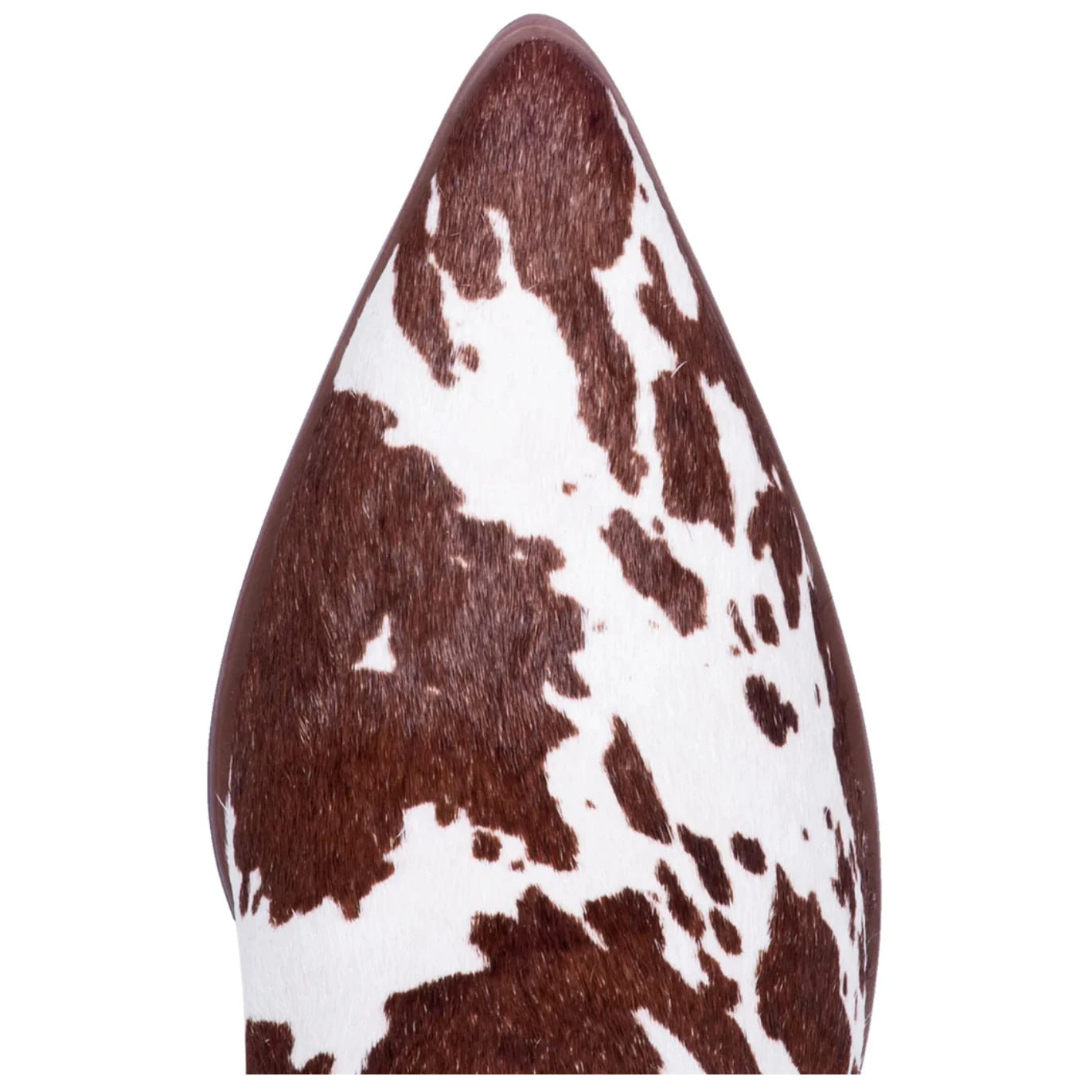 Wildking Damen Stiefel C04 – Blockabsatz & spitze Zehen mit Kuhfell-Muster