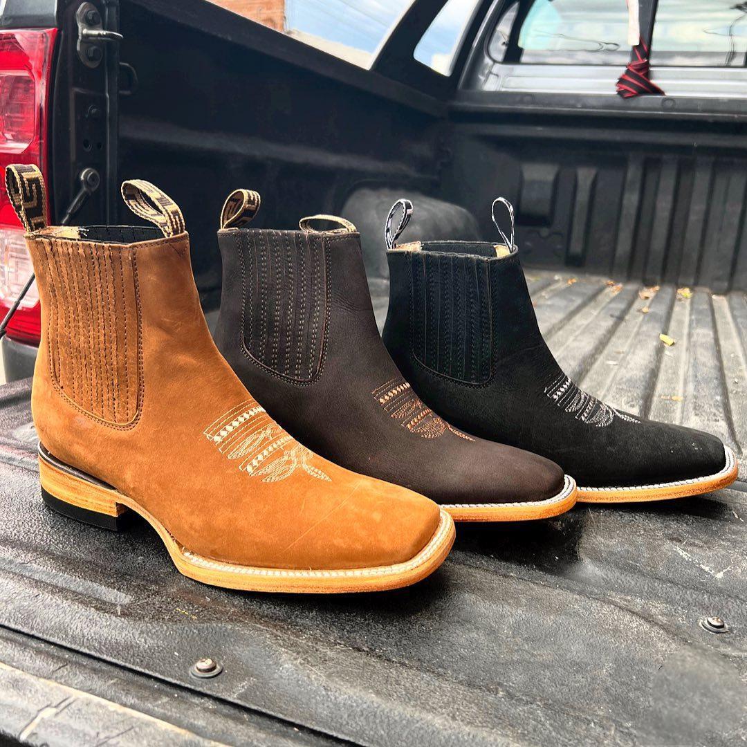 Wildking Herren Bestickte Schaft Chelsea Martin Boots B3090