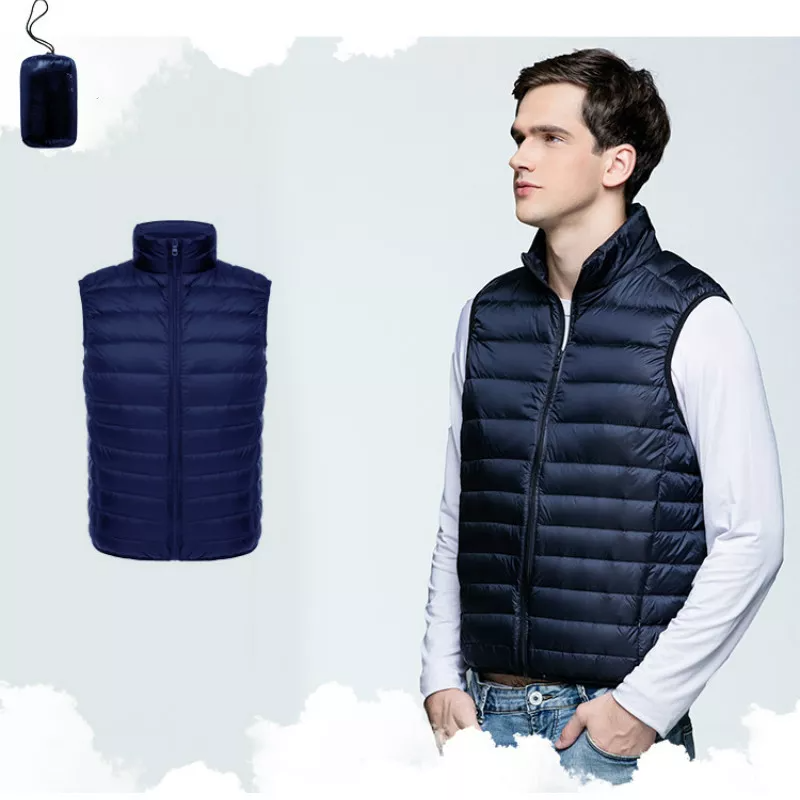 Wildking Herren Leichte Steppweste zum Verstauen – Puffer-Style Q3019