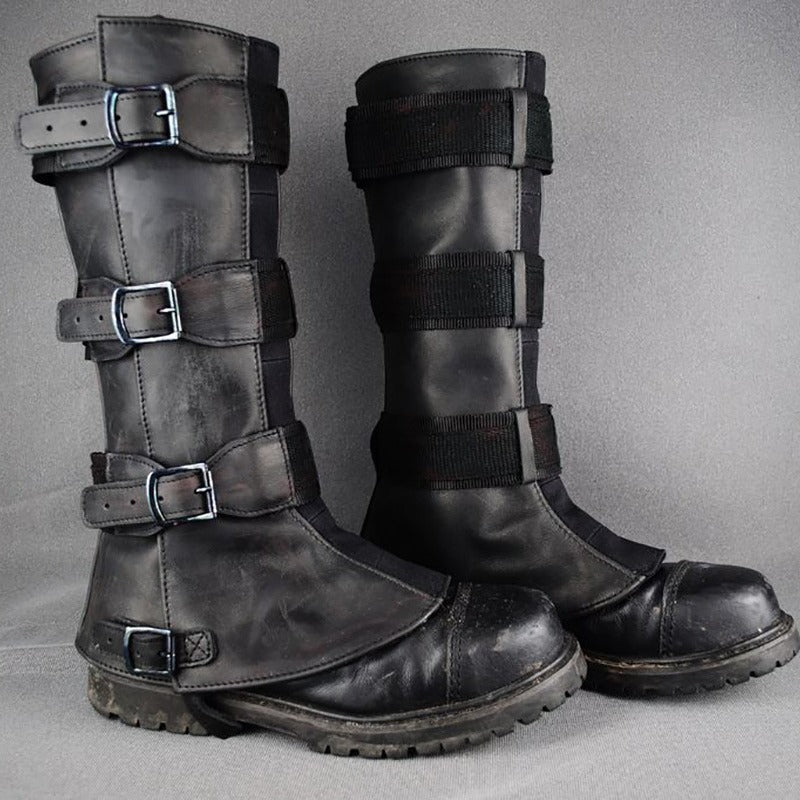 Wildking Herren Retro Mittelalter Renaissance Motorrad-Leggings T003