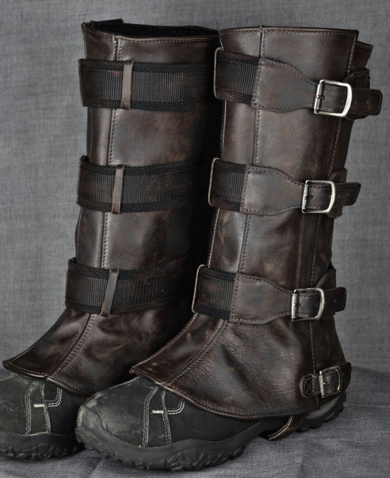 Wildking Herren Retro Mittelalter Renaissance Motorrad-Leggings T003